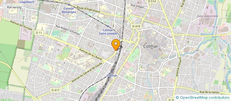 localisation de l'entreprise LA CLINIQUE DU ROBOT MENAGER S.A.S.  COLMAR