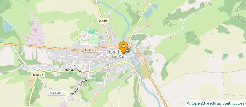 localisation de l'entreprise LA CLINIQUE DU SIEGE à BOURBONNE-LES-BAINS