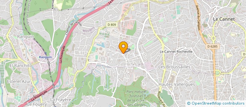 localisation de l'entreprise LA CLINIQUE DU VOLET ROULANT  LE CANNET