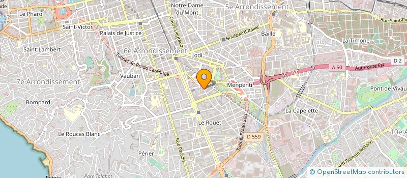localisation de l'entreprise LA CLINIQUE LASER NICE à MARSEILLE