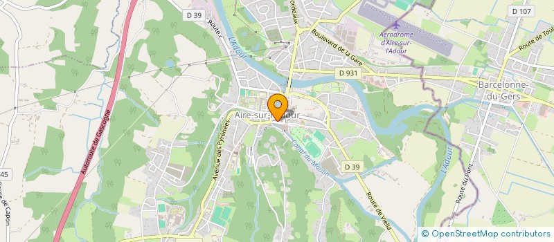 localisation de l'entreprise LA CLIO ROULLET  AIRE-SUR-L'ADOUR