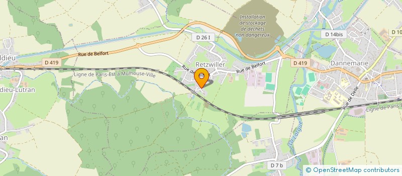 localisation de l'entreprise LA CLIQUE  RETZWILLER