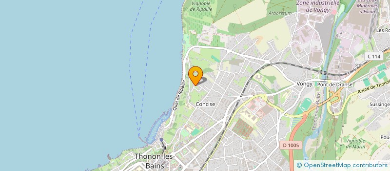 localisation de l'entreprise LA CLIQUE à THONON-LES-BAINS