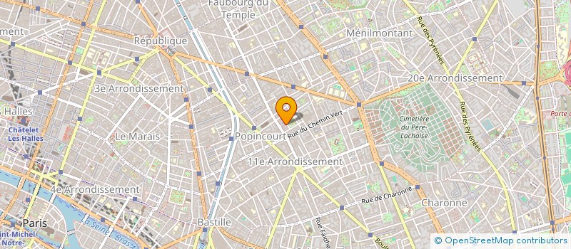 localisation de l'entreprise LA CLOCHE  PARIS