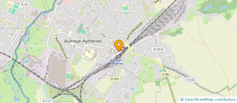 localisation de l'entreprise LA CLOCHE DE L'ESPOIR à AULNOYE-AYMERIES