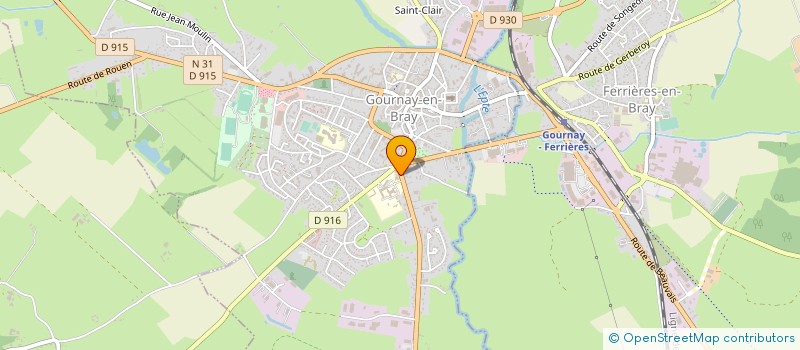 localisation de l'entreprise LA CLOISON MODERNE ISOLANTE  GOURNAY-EN-BRAY