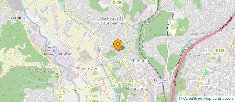 localisation de l'entreprise LA CLOSERIE à LA ROQUETTE-SUR-SIAGNE