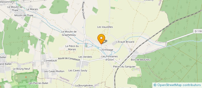 localisation de l'entreprise LA CLOSERIE CHAMPETRE  HUISMES