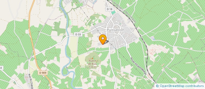 localisation de l'entreprise LA CLOSERIE DE PUISSALICON  PUISSALICON
