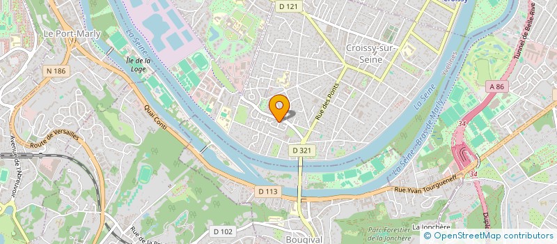 localisation de l'entreprise LA CLOSERIE MONTARDAT  CROISSY-SUR-SEINE