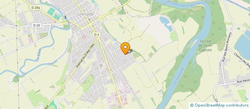 localisation de l'entreprise LA CLOTA  GRENADE