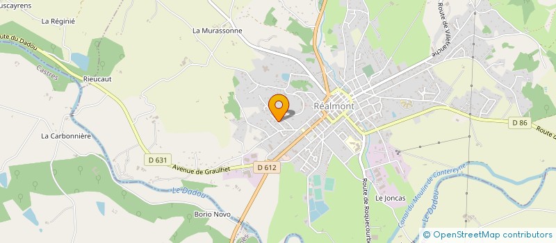 localisation de l'entreprise LA CLOTTE  MONT-ROC