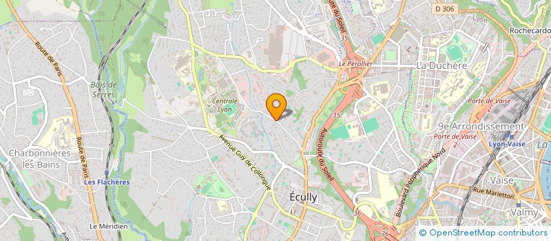 localisation de l'entreprise LA CLOUTEE  ECULLY