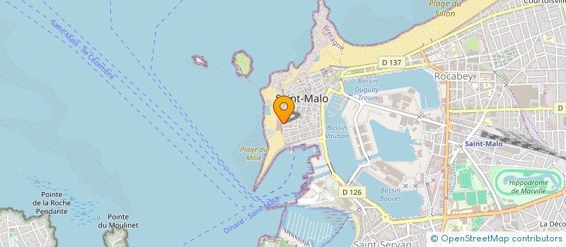 localisation de l'entreprise LA CLOUTERIE  SAINT-MALO
