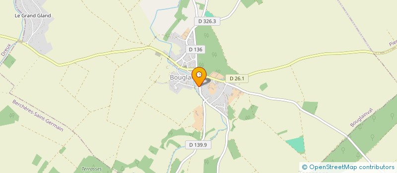 localisation de l'entreprise LA CLOUTIERE à BOUGLAINVAL