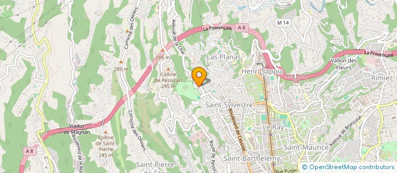 localisation de l'entreprise LA CLUA à NICE