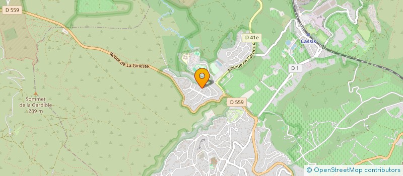 localisation de l'entreprise LA CLUSE  CASSIS