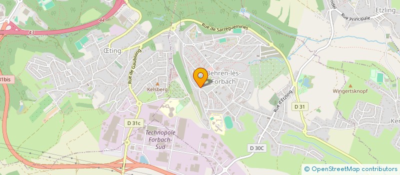 localisation de l'entreprise LA CO PRESS à BEHREN-LES-FORBACH