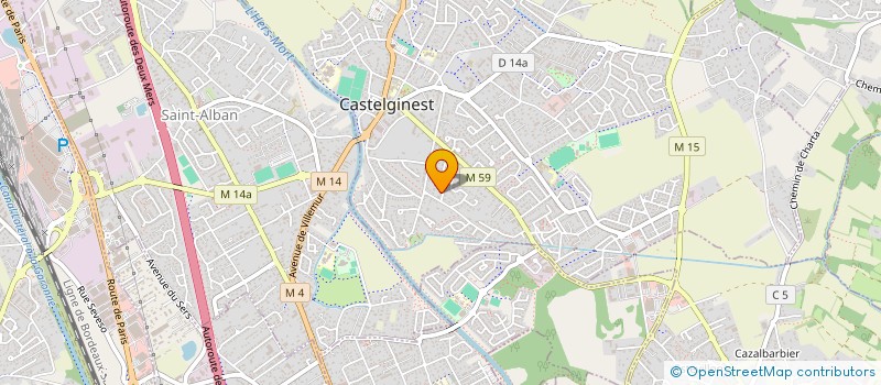 localisation de l'entreprise LA COCARDE  CASTELGINEST