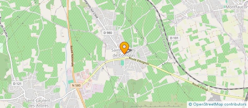 localisation de l'entreprise LA COCCIFIVE  SAINT-GENIES-DE-COMOLAS