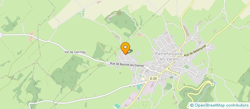 localisation de l'entreprise LA COCCINELLE  LAVIRON