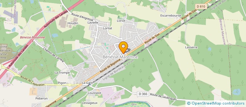 localisation de l'entreprise LA COCCINELLE  BENESSE-MAREMNE