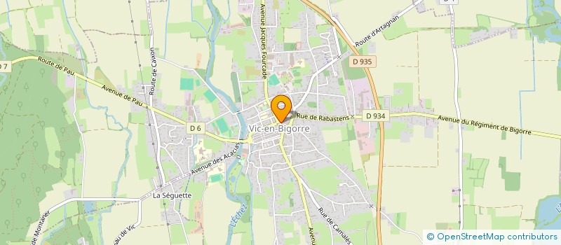 localisation de l'entreprise LA COCCINELLE - VAL D'ADOUR TRANSPORTS  CAIXON