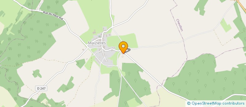 localisation de l'entreprise LA COCHON'AIL MAIZIEROISE à MAIZIERES