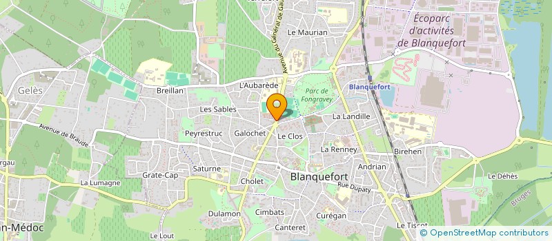 localisation de l'entreprise LA COCHONNE RIT à BLANQUEFORT