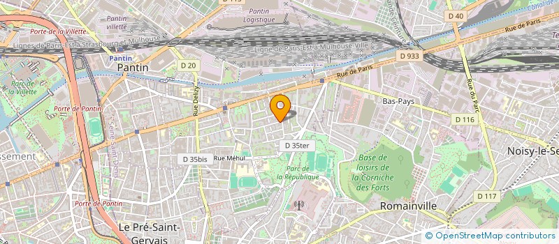 localisation de l'entreprise LA COCINA DEL RITMO ( LA COCINA )  PANTIN