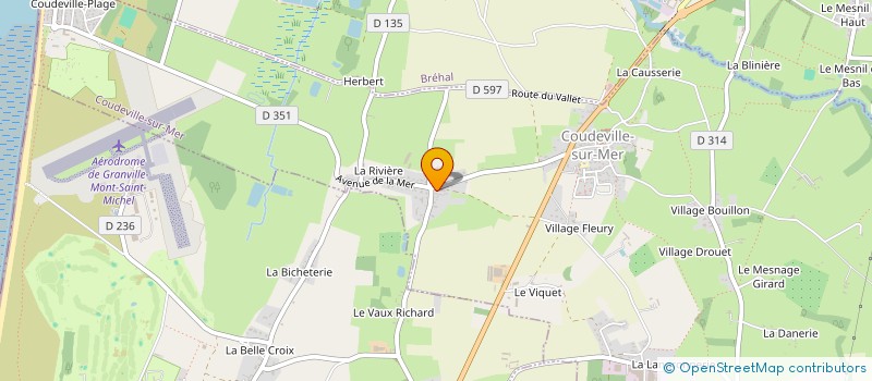 localisation de l'entreprise LA COCOTTE A ROULETTES  COUDEVILLE-SUR-MER