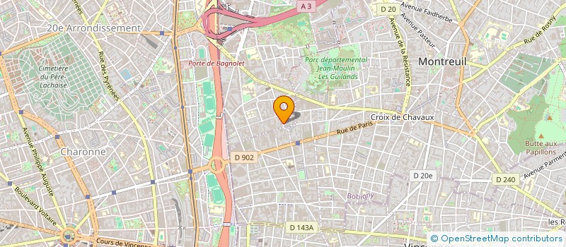 localisation de l'entreprise LA COCOTTE MINUTE  BAGNOLET