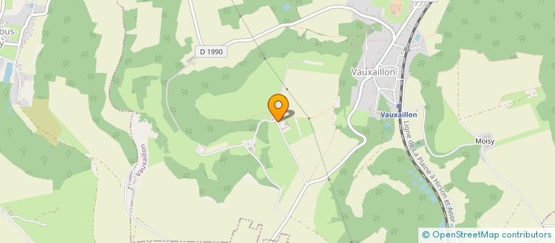 localisation de l'entreprise LA COCOTTE QUI BELE à VAUXAILLON