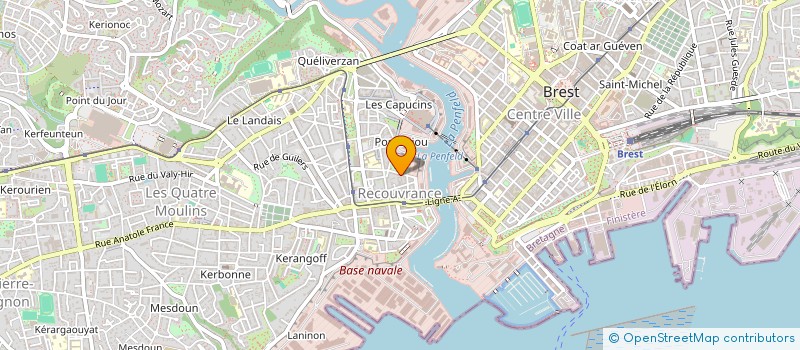 localisation de l'entreprise LA CODA à BREST