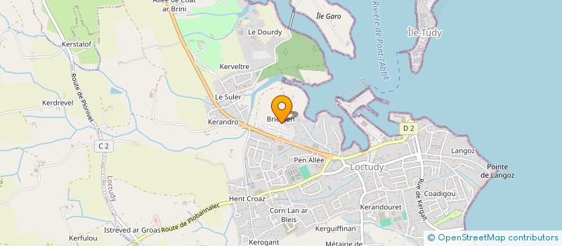 localisation de l'entreprise LA CODEPO DE LOCTUDY à LOCTUDY