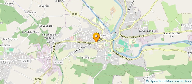 localisation de l'entreprise LA COEUR DE BRETAGNE  MALESTROIT