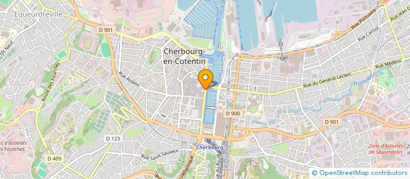 localisation de l'entreprise LA COGNITAE à CHERBOURG-EN-COTENTIN