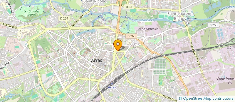 localisation de l'entreprise LA COHORTE à ARRAS