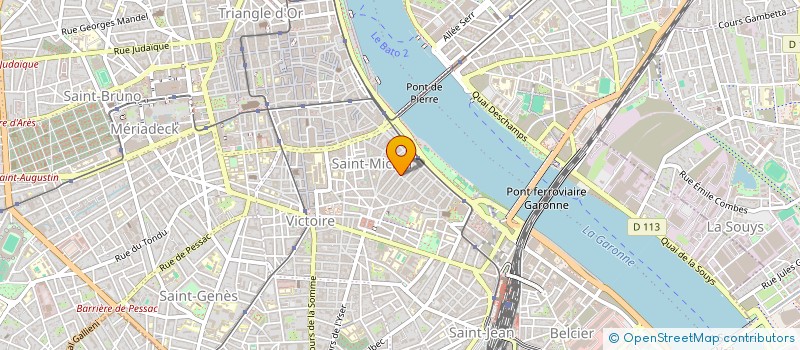 localisation de l'entreprise LA COIFFEUSE DE SAINT MICH  BORDEAUX