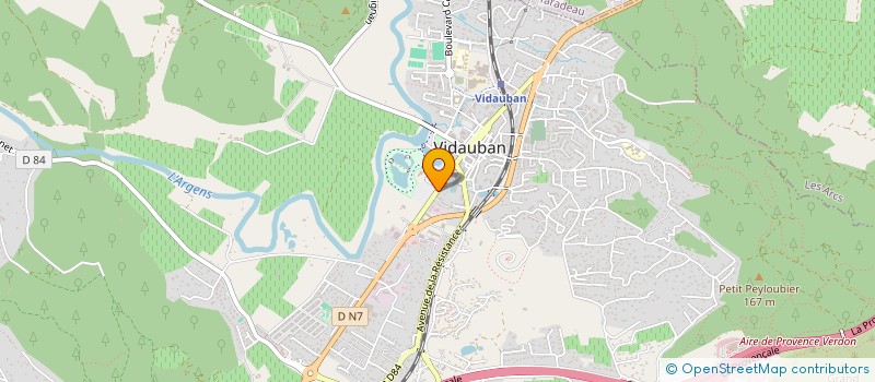 localisation de l'entreprise LA COLETTE  VIDAUBAN