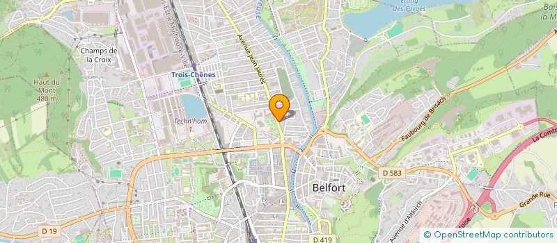 localisation de l'entreprise LA COLICHE à BELFORT