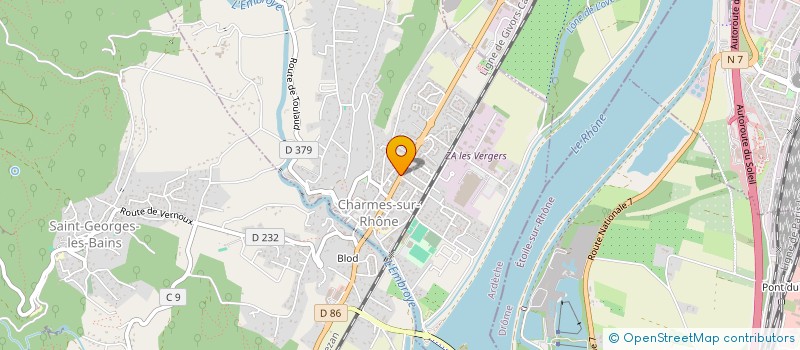 localisation de l'entreprise LA COLINE  CHARMES-SUR-RHONE