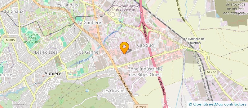 localisation de l'entreprise LA COLINE AUX BAMBINS à AUBIERE