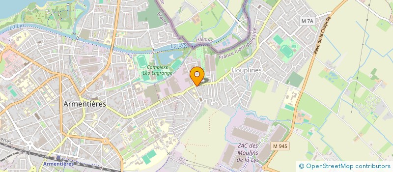 localisation de l'entreprise LA COLINNE DES REVES  HOUPLINES