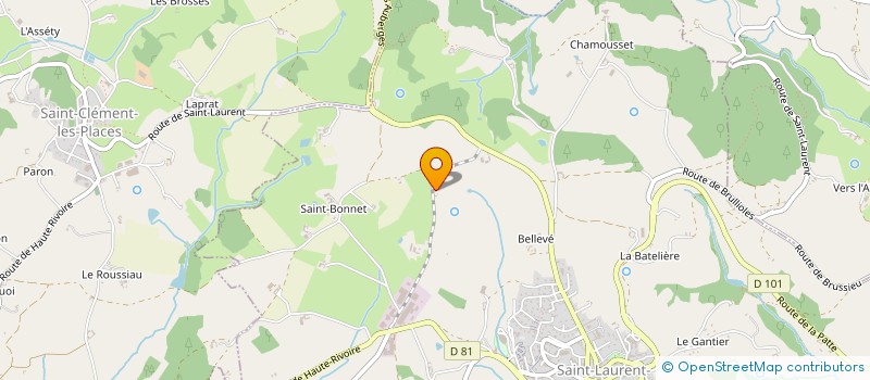 localisation de l'entreprise LA COLLE 862  SAINT-LAURENT-DE-CHAMOUSSET