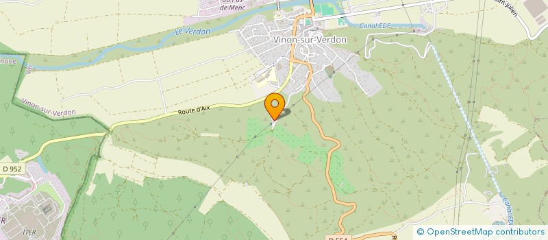 localisation de l'entreprise LA COLLE D'AIX à VINON-SUR-VERDON