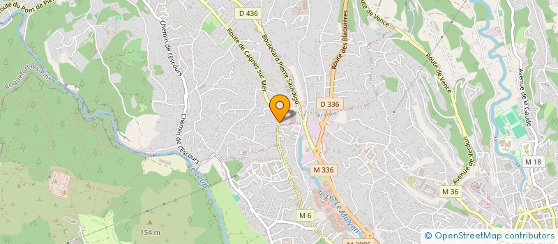 localisation de l'entreprise LA COLLE INVEST  LA COLLE-SUR-LOUP