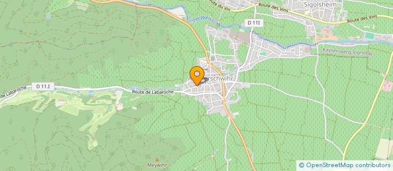 localisation de l'entreprise LA COLLEGIALE  AMMERSCHWIHR