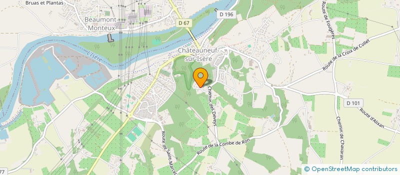 localisation de l'entreprise LA COLLEGIALE  CHATEAUNEUF-SUR-ISERE