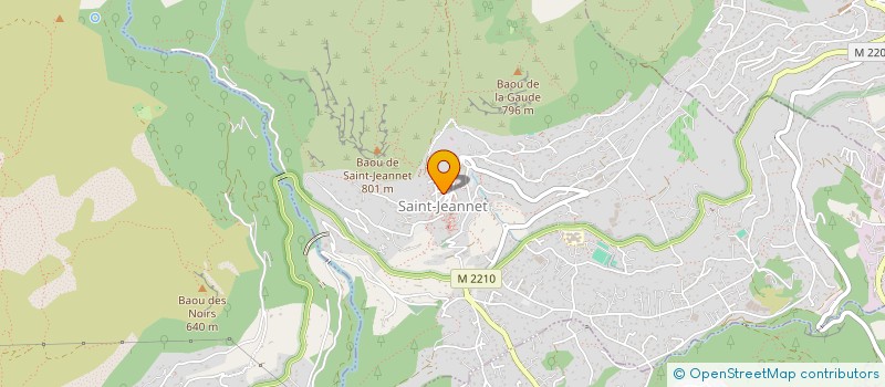 localisation de l'entreprise LA COLLINE  SAINT-JEANNET